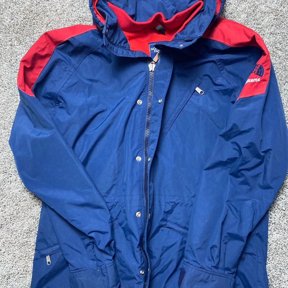 Vintage 80s North Face Ski Jacket Gore-Tex Extreme Men’s Large Red Blue Full Zip